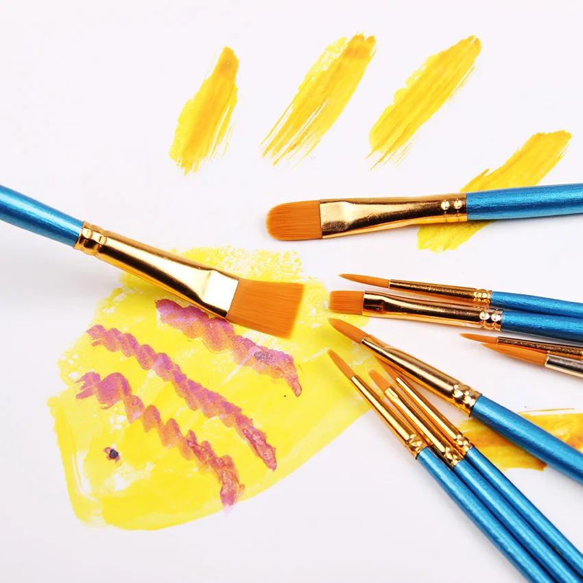 10pcs/lot High Quality Kids Watercolor Gouache Painting Pen Nylon Hair Wooden Handle Paint Brush Set Drawing Art Supplies
10pcs/lot High Quality Kids Watercolor Gouache Painting Pen Nylon Hair Wooden Handle Paint Brush Set Drawing Art Supplies