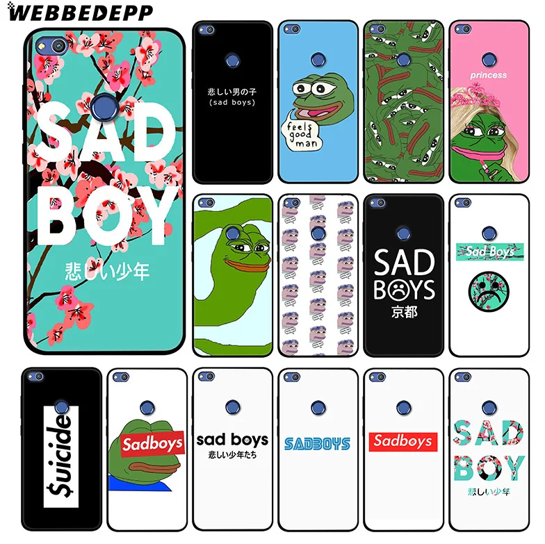 WEBBEDEPP Sad Boy Frog Meme Soft Silicone Case for Huawei Honor Mate 20 10 8X 8C 8 6A 7A 7X 7C Lite Pro TPU
WEBBEDEPP Sad Boy Frog Meme Soft Silicone Case for Huawei Honor Mate 20 10 8X 8C 8 6A 7A 7X 7C Lite Pro TPU