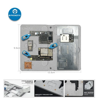 PHONEFIX Motherboard Tinning Fixture Duble-Sided Magnetic Fixed Clamp Fixture for iPhone X XS MAX Middle Layer Soldering Tools
PHONEFIX Motherboard Tinning Fixture Duble-Sided Magnetic Fixed Clamp Fixture for iPhone X XS MAX Middle Layer Soldering Tools
