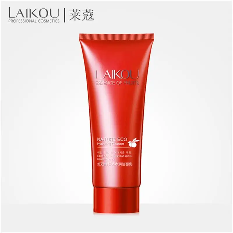 LAIKOU Red Pomegranate Facial Cleanser Deep Clean Skin Remove Blackhead Whitening Moisturizing Foam Face Cleanser 100g
LAIKOU Red Pomegranate Facial Cleanser Deep Clean Skin Remove Blackhead Whitening Moisturizing Foam Face Cleanser 100g