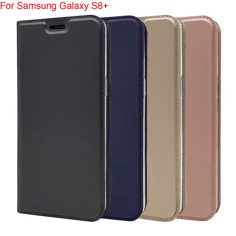 Роскошный Магнитный чехол-бумажник из искусственной кожи для Samsung Galaxy S8 plus с