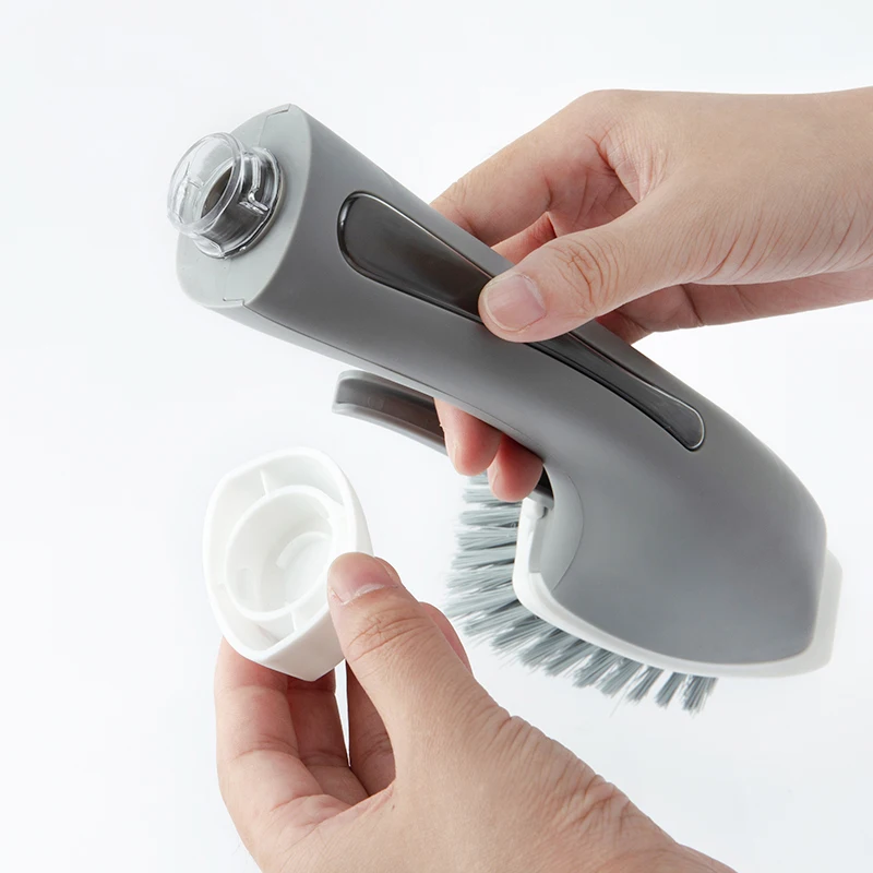 050 Kitchen cleaning brush Anti skid long handle automatically add detergent spray water clean brush pan brush 30*9*10cm
050 Kitchen cleaning brush Anti skid long handle automatically add detergent spray water clean brush pan brush 30*9*10cm