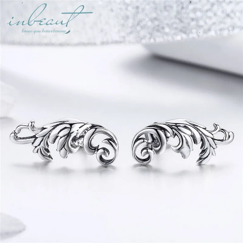 925 Silver Vingtage Bohemia Feather Stud Earrings Female Cute Plumage Bird Hair Shaped Earrings for Women Fine Retro Jewelry
925 Silver Vingtage Bohemia Feather Stud Earrings Female Cute Plumage Bird Hair Shaped Earrings for Women Fine Retro Jewelry