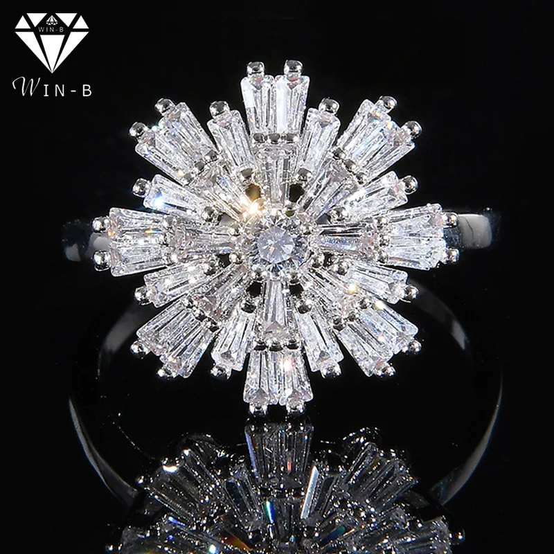 WIN-B Fashion Women Charms Luxury AAA Cubic Zirconia Rings Flower Jewelry Wedding and Engagement Party Charm Jewelry
WIN-B Fashion Women Charms Luxury AAA Cubic Zirconia Rings Flower Jewelry Wedding and Engagement Party Charm Jewelry