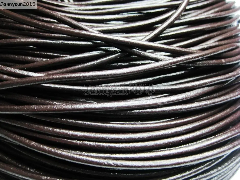 Dark Brown 2.5mm Thickness Genuine Leather Cord Thread For Diy Bracelet Necklace Leather Cord Jewelry Making 100Meter/pack
Dark Brown 2.5mm Thickness Genuine Leather Cord Thread For Diy Bracelet Necklace Leather Cord Jewelry Making 100Meter/pack