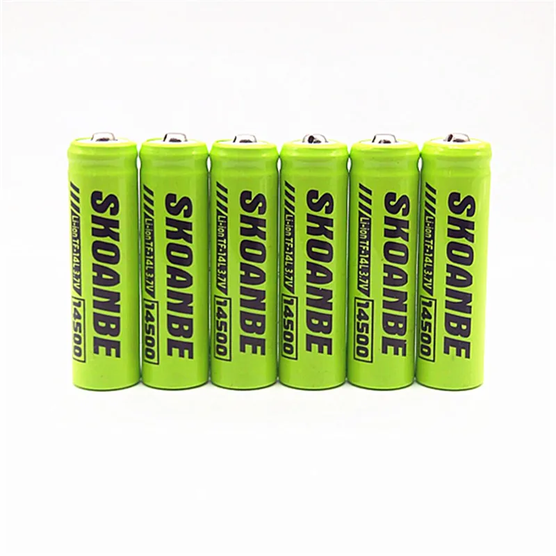 TBUOTZO 14500 700-800mAh 3.7V Li-ion Rechargeable Batteries AA Battery Lithium Cell for Led Headlamps Flashlight Toys Top Head
TBUOTZO 14500 700-800mAh 3.7V Li-ion Rechargeable Batteries AA Battery Lithium Cell for Led Headlamps Flashlight Toys Top Head