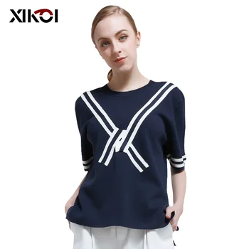 XIKOI Fashion Casual Jumpers Sweaters 2017 O-Neck Knitwear Pullovers Solid Tops Short Sleeve Sweater Women Knitted Jumper
XIKOI Fashion Casual Jumpers Sweaters 2017 O-Neck Knitwear Pullovers Solid Tops Short Sleeve Sweater Women Knitted Jumper
