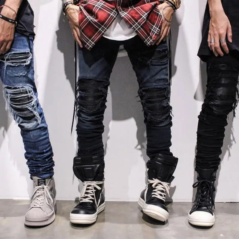 Ripped Jeans Men 2017 Spring New Fashion Skinny Pants Men Brand Design Hi Street Fashion Denim Jeans Pencil Pants Trousers Men
Ripped Jeans Men 2017 Spring New Fashion Skinny Pants Men Brand Design Hi Street Fashion Denim Jeans Pencil Pants Trousers Men