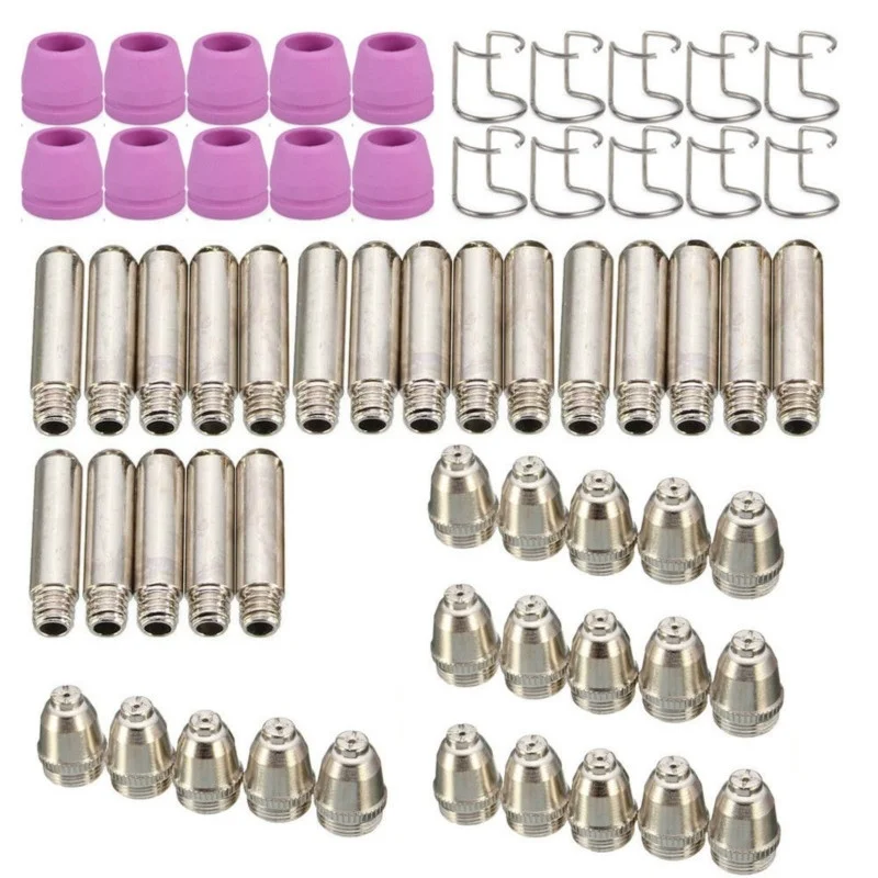 60PCS Plasma Cutter Consumables Torch Electrode Tip Nozzle Kit for WSD60 WSD60P AG60
60PCS Plasma Cutter Consumables Torch Electrode Tip Nozzle Kit for WSD60 WSD60P AG60