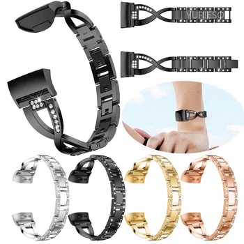 50pcs New Fashion Luxury Watch Band X-Link Metal Bracelets Replacement Adjustable Straps Crystal For Fitbit Charge 3 Charge 4
50pcs New Fashion Luxury Watch Band X-Link Metal Bracelets Replacement Adjustable Straps Crystal For Fitbit Charge 3 Charge 4