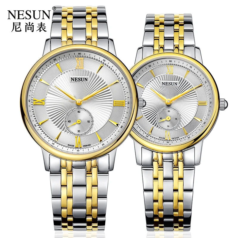 Nesun Switzerland Luxury Brand Watch Men Japan MIYOTA Quartz Movement Lover's Watches full Stainless Steel Women clock N8501-SL3
Nesun Switzerland Luxury Brand Watch Men Japan MIYOTA Quartz Movement Lover's Watches full Stainless Steel Women clock N8501-SL3