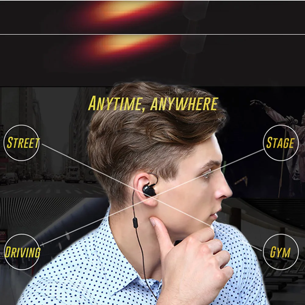 

KZ HD9 Earphone HiFi Sport Earbuds Copper Earhook Ear Type In Ear With Mic sport headphone fone de ouvido drop shopping
