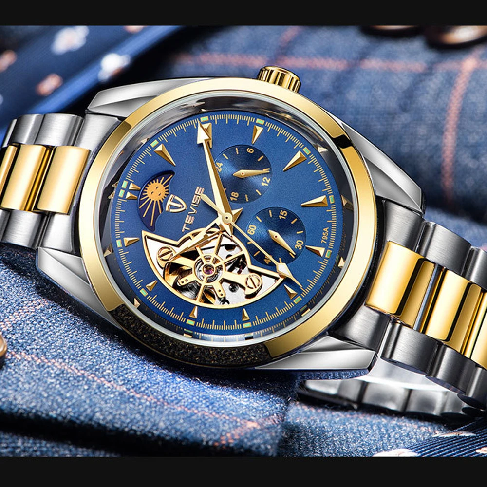 New TEVISE Automatic Tourbillon Mechanical Watches Men watch Sport Business WristWatch Male Clock Automatico Relogio Masculino
New TEVISE Automatic Tourbillon Mechanical Watches Men watch Sport Business WristWatch Male Clock Automatico Relogio Masculino
