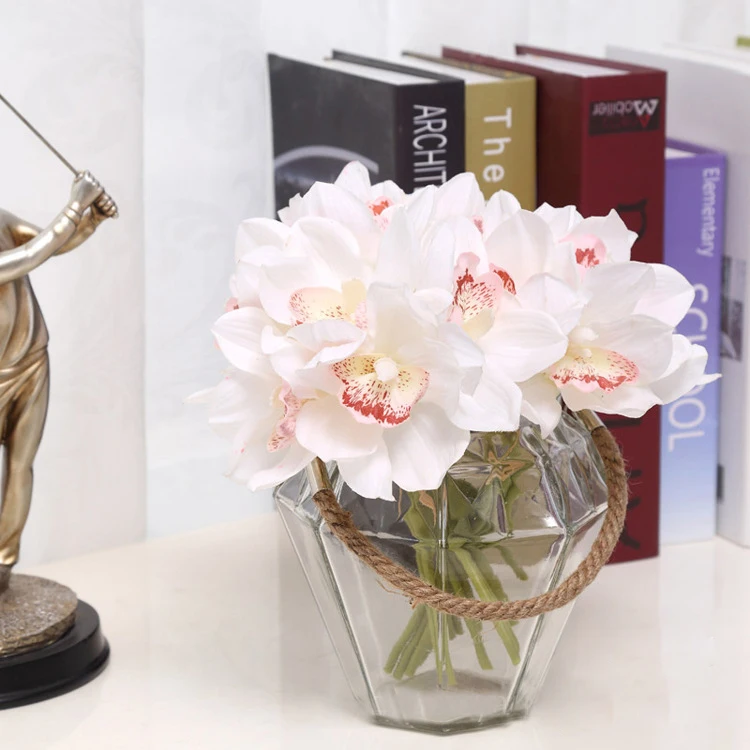 6 Heads Real Touch Latex Orchid Artificial Orchid Silk Flowers Bridal Bouquet Mariage Party Home Wedding Festival Decorative
6 Heads Real Touch Latex Orchid Artificial Orchid Silk Flowers Bridal Bouquet Mariage Party Home Wedding Festival Decorative
