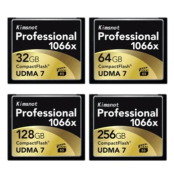 

Kimsnot Professional Memory Card 256GB 128GB 64GB 32GB CF Card 1066x Compactflash 160Mb/s Compact Flash Card For DSLR Camera