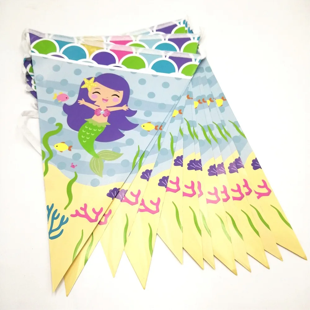 1Set Mermaid Theme pennants Flags Including Boy Birthday Party Baby Shower Flags Wedding Decoration Supplies
1Set Mermaid Theme pennants Flags Including Boy Birthday Party Baby Shower Flags Wedding Decoration Supplies