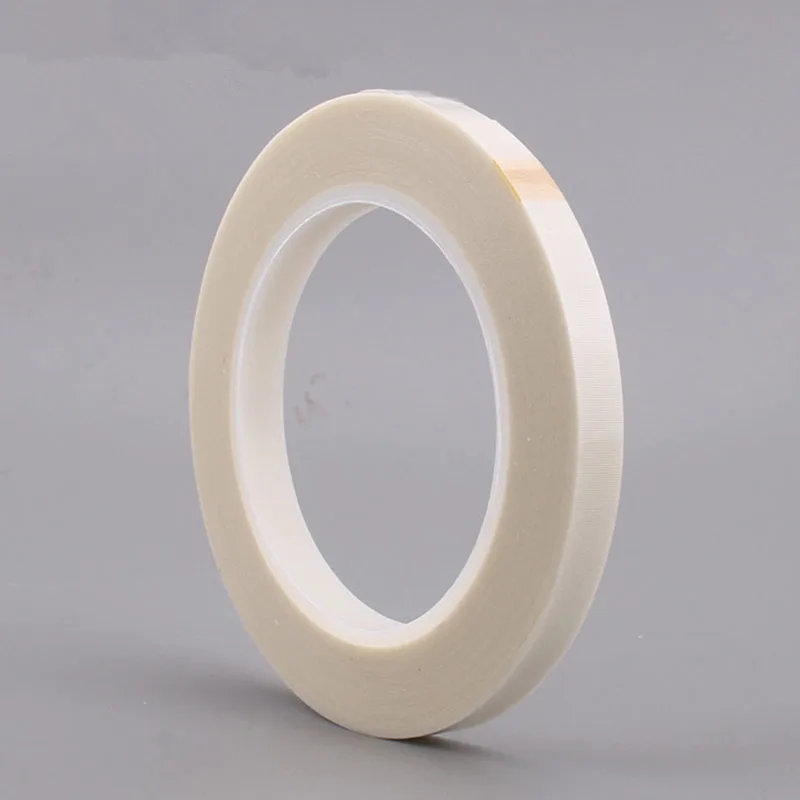 

Teflon Resistant High Temperature Adhesive Cloth 5mm/8mm/10mm/12mm/25mm*10m Insulation 300 Degree Vacuum Sealing Machine Tape