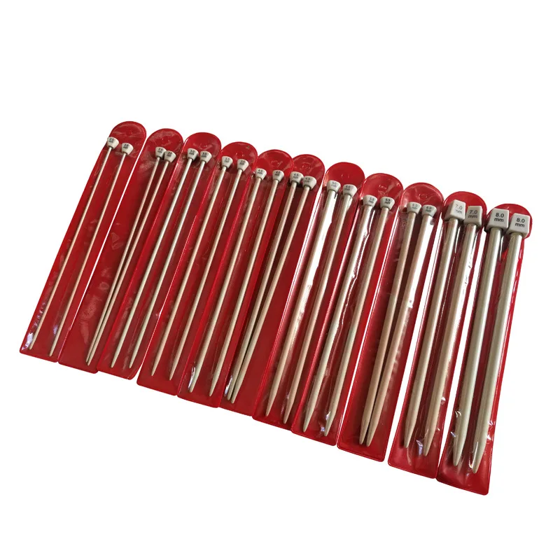 22Pcs/Set knitting needles Stainless steel different sizes single pointed knitting needles 2mm-8mm
22Pcs/Set knitting needles Stainless steel different sizes single pointed knitting needles 2mm-8mm