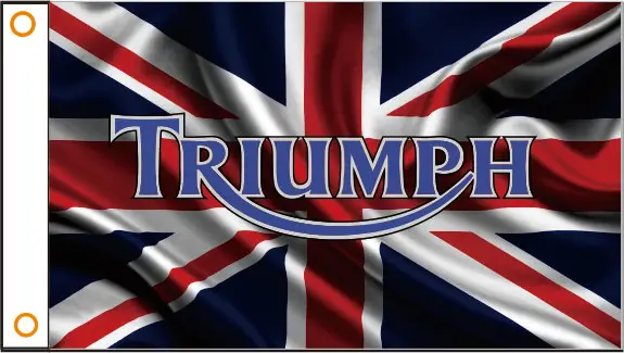 Индивидуальный флаг для мотоцикла баннер TRIUMPH мотоциклетный 3x5 футов полиэстер 01