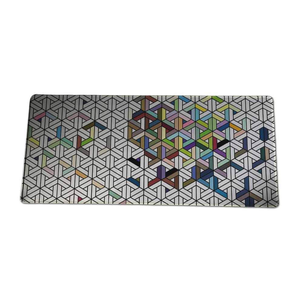 Computer desk mat 40x90 gaming mouse pad solid geometry mouse pad