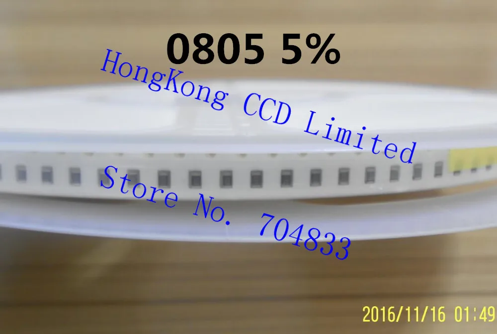 5000pcs/lot 0805 5% SMD Resistor 0805 0.01R-0.091R 0.1R-0.91R 0R 1R-10M 5% resistor in reel 0805 chip fixed resistor
5000pcs/lot 0805 5% SMD Resistor 0805 0.01R-0.091R 0.1R-0.91R 0R 1R-10M 5% resistor in reel 0805 chip fixed resistor