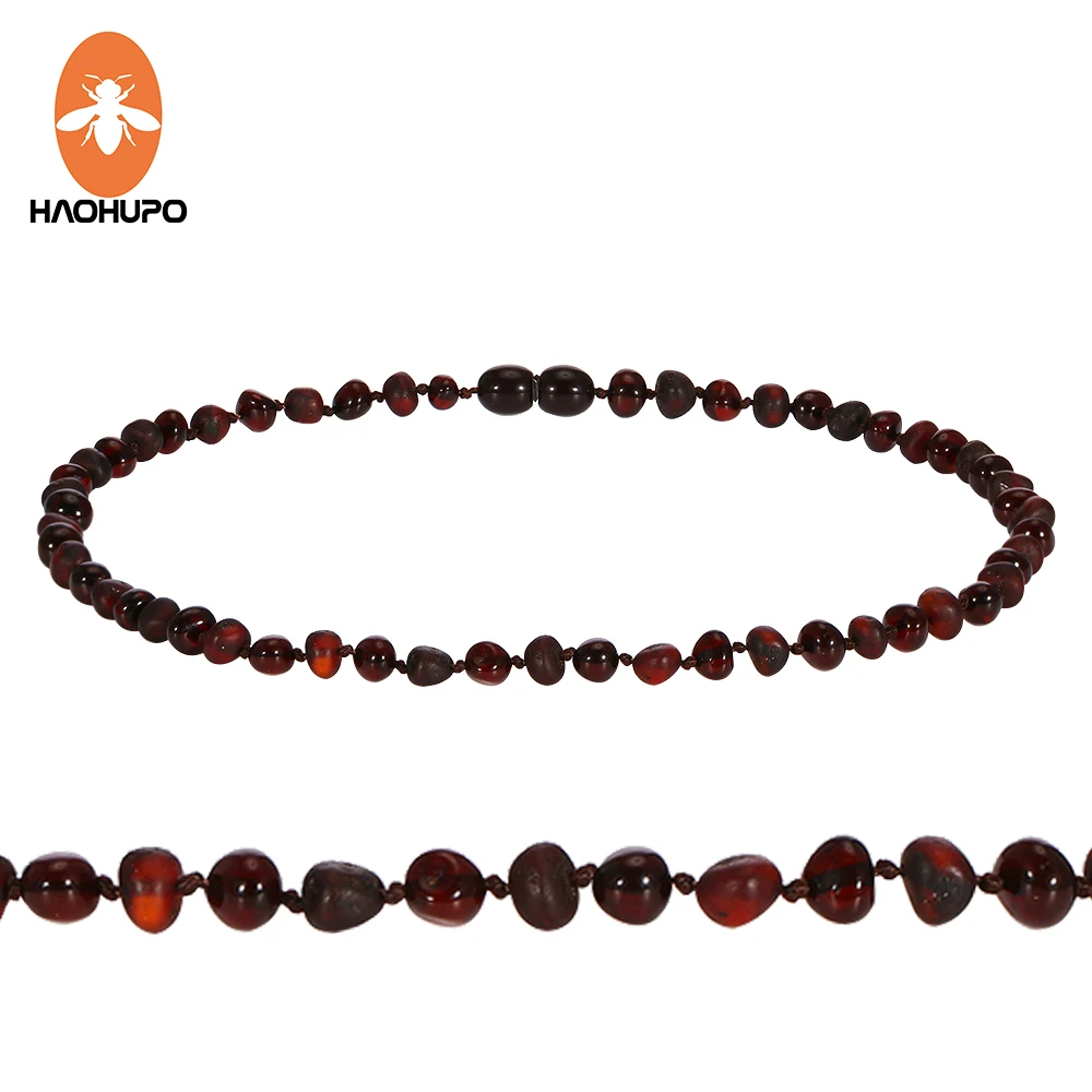 

HAOHUPO Original Amber Teething Necklace Natural Baltic Gemstone Jewelry Christmas Gifts kehribar bebek 2000+ Instagram Likes