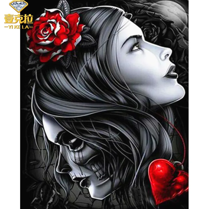 Diamond Embroidery SKull Beautiful Woman 2 Face Women Diamond Painting Needlework Diamond Mosaic Wall Stickers Home Decoration
Diamond Embroidery SKull Beautiful Woman 2 Face Women Diamond Painting Needlework Diamond Mosaic Wall Stickers Home Decoration