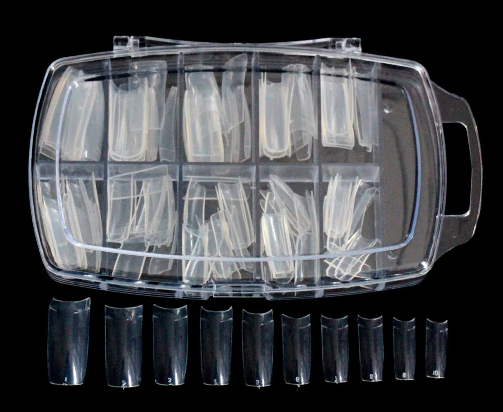100pcs Transparent Acrylic French C-Curve Fake Nails Faux Ongles False Nails Art Tips Artificial Nail Decorated With Plastic Box
100pcs Transparent Acrylic French C-Curve Fake Nails Faux Ongles False Nails Art Tips Artificial Nail Decorated With Plastic Box
