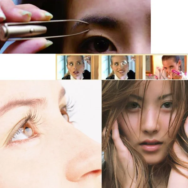 LED Tweezer+3 Batteries Eyelash Eyebrow Hair Remover Stainless Steel Eyebrow Tweezers Tools QRD88
LED Tweezer+3 Batteries Eyelash Eyebrow Hair Remover Stainless Steel Eyebrow Tweezers Tools QRD88