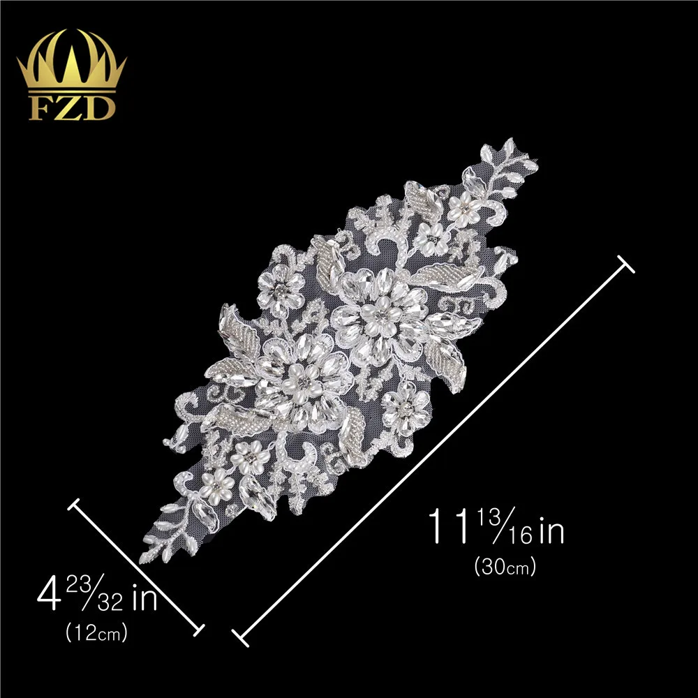FZD 1 Piece Elegant Small Embroidery Pearl Patches and Rhinestone Crystal with Gauze for Wedding Dresses, DIY Decorative Clothes
FZD 1 Piece Elegant Small Embroidery Pearl Patches and Rhinestone Crystal with Gauze for Wedding Dresses, DIY Decorative Clothes