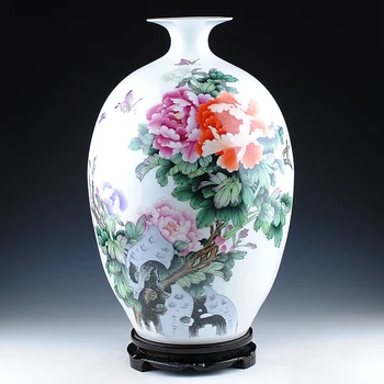 Jingdezhen ceramics hand-painted pastel Peony Blossoming Vase Decoration master Peng Xiaoqing collection certificate
Jingdezhen ceramics hand-painted pastel Peony Blossoming Vase Decoration master Peng Xiaoqing collection certificate