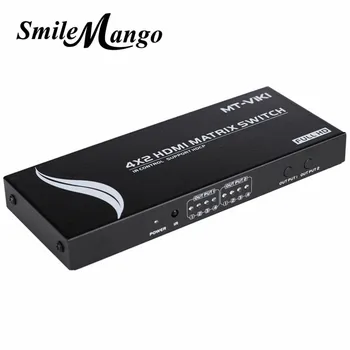 matrix switch quickly and easily switch any one of the 4 HDMI source to any 2 HDMI output source indepently or synchronously
matrix switch quickly and easily switch any one of the 4 HDMI source to any 2 HDMI output source indepently or synchronously