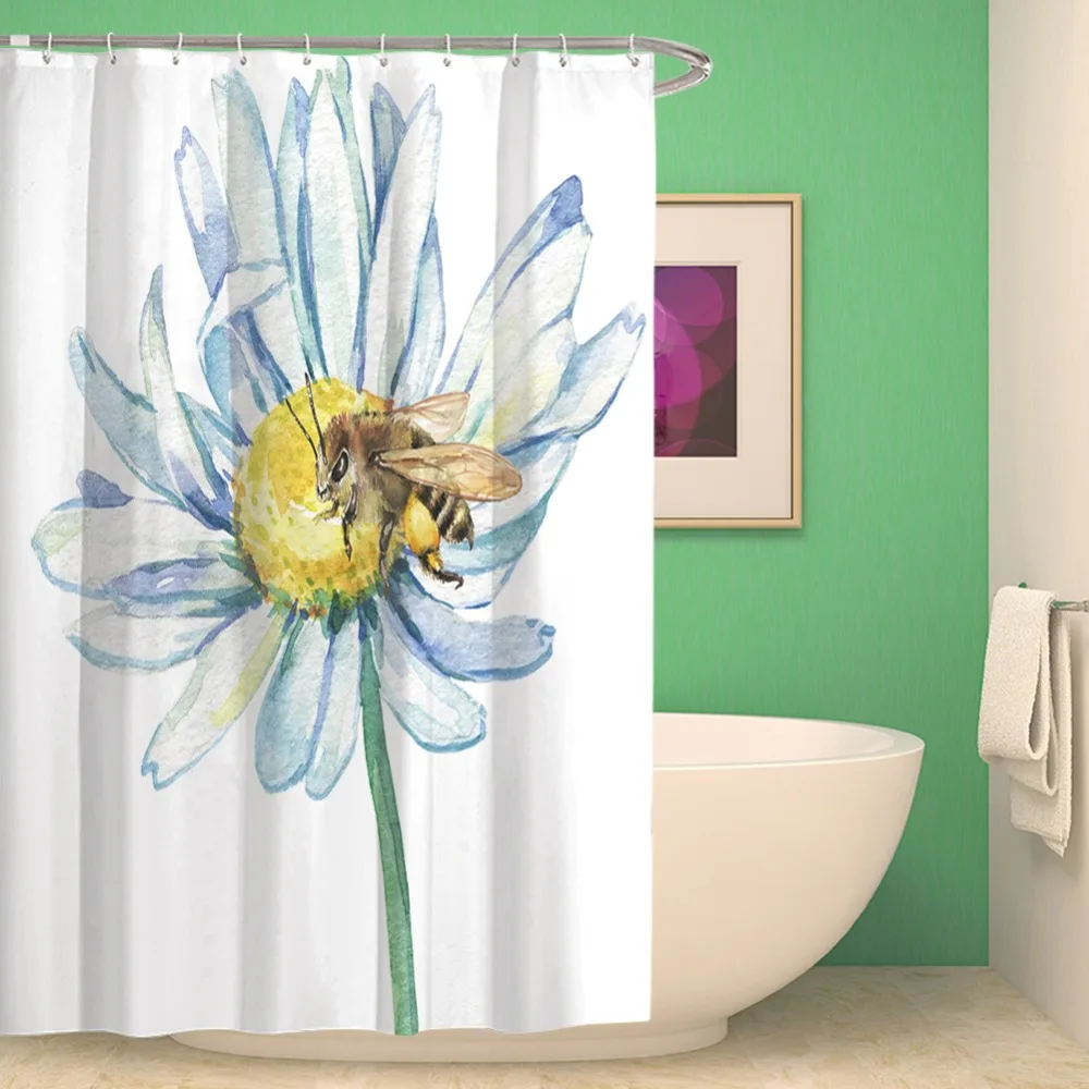 White Poppy Flowers Waterproof Shower Curtain Printed Fabric Polyester Washable Bath Shower Curtain with Hooks for Bathroom
White Poppy Flowers Waterproof Shower Curtain Printed Fabric Polyester Washable Bath Shower Curtain with Hooks for Bathroom