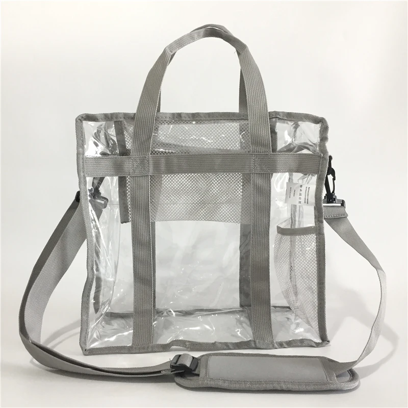 Women Transparent PVC Beach Bag Summer Clear Jelly Bag Handbag Girl Shoulder Bags Ladies Fashion Shopper Tote Cosmetic Bag Gray
Women Transparent PVC Beach Bag Summer Clear Jelly Bag Handbag Girl Shoulder Bags Ladies Fashion Shopper Tote Cosmetic Bag Gray