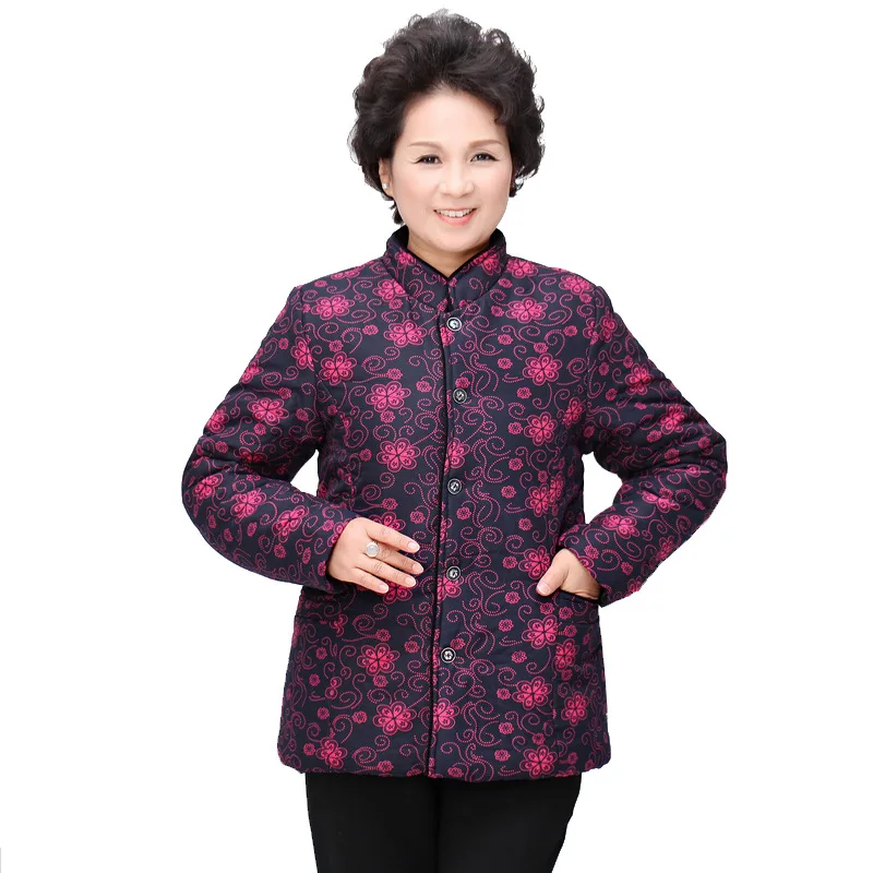 Winter jacket women's middle-aged cotton women's printing large size plus velvet women's cotton clothing new style 2018
Winter jacket women's middle-aged cotton women's printing large size plus velvet women's cotton clothing new style 2018
