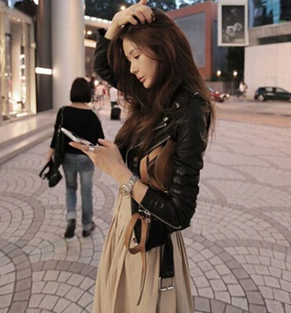 2019 autumn winter coat leather clothing female short design slim leather jacket women motorcycle clothing outerwear
2019 autumn winter coat leather clothing female short design slim leather jacket women motorcycle clothing outerwear