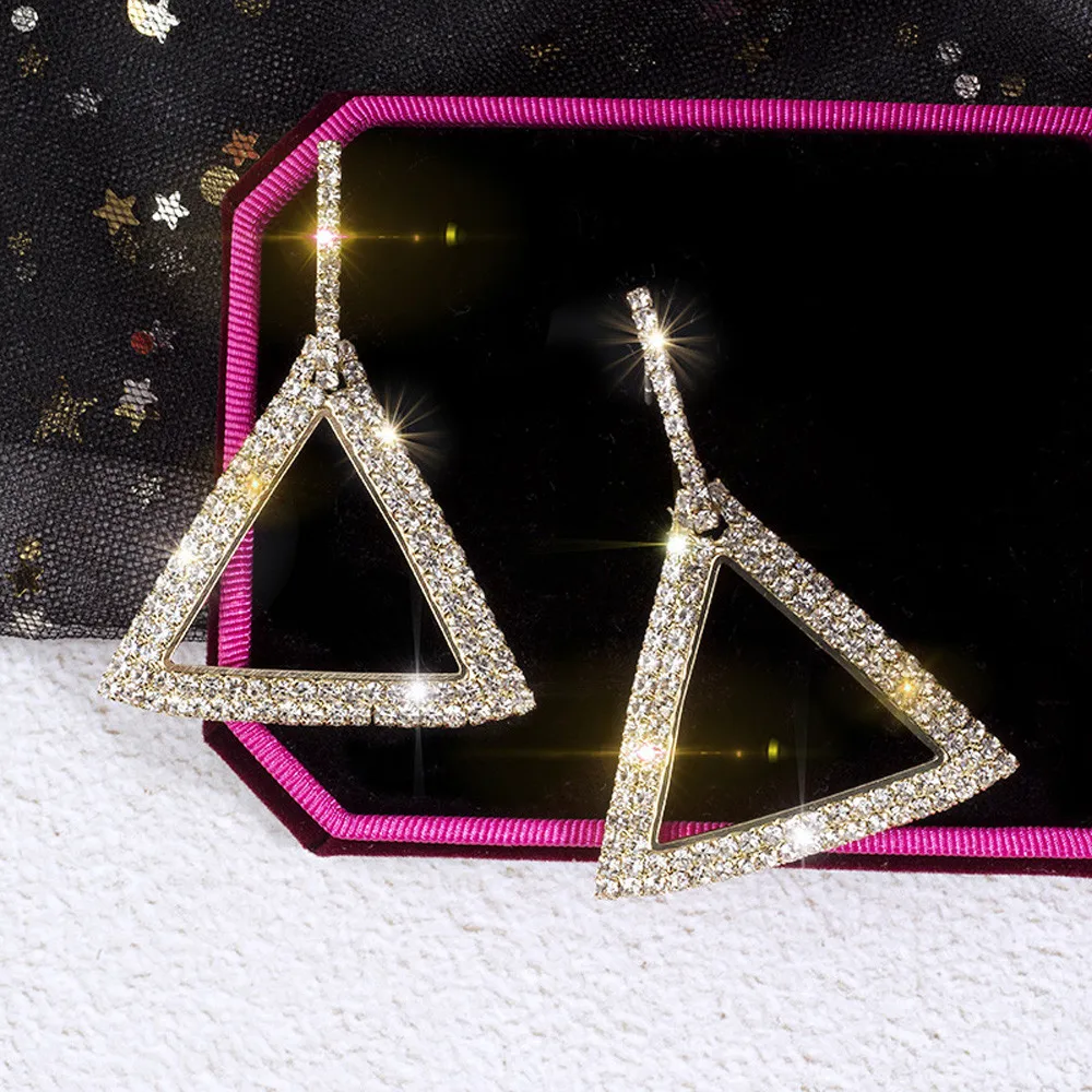 New Arrivals 1Pair Fashion Lady Women Ladies Shining Thin Large Geometric Shining Rhineston Earrings Gift Wholesale Dropshipping
New Arrivals 1Pair Fashion Lady Women Ladies Shining Thin Large Geometric Shining Rhineston Earrings Gift Wholesale Dropshipping