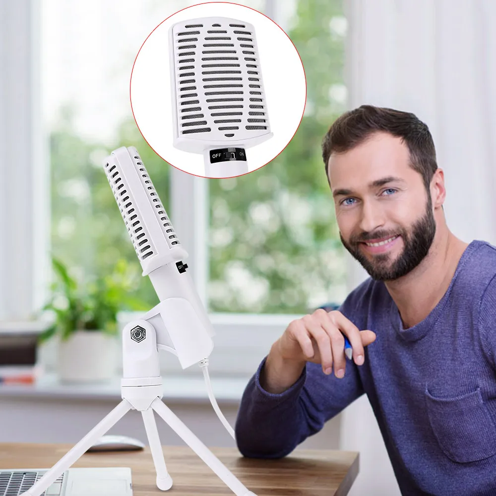 MEMTEQ Professional Podcast Studio Microphone for Skype Desktop PC Notebook Condenser Microphone for singing chat etc
MEMTEQ Professional Podcast Studio Microphone for Skype Desktop PC Notebook Condenser Microphone for singing chat etc