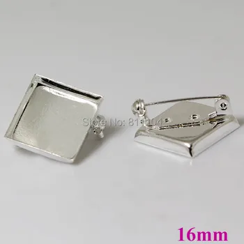 16mm New Silver Plated Brass Blank Square Deep Wall Bezel cups Tray Brooch Bases Back Pins Settings Cabochon Brooches Findings
16mm New Silver Plated Brass Blank Square Deep Wall Bezel cups Tray Brooch Bases Back Pins Settings Cabochon Brooches Findings