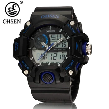 OHSEN Fashion New Digital Quartz LCD Man Male Business Wristwatch Multifunction Waterproof Military men Watch Relojoes Gift
OHSEN Fashion New Digital Quartz LCD Man Male Business Wristwatch Multifunction Waterproof Military men Watch Relojoes Gift