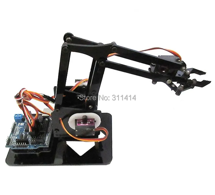 1set DIY Acrylic Robot Arm Robot Claw Kit 4DOF Model Toys Mechanical Grab Manipulator DIY Learning Kit For Arduino
1set DIY Acrylic Robot Arm Robot Claw Kit 4DOF Model Toys Mechanical Grab Manipulator DIY Learning Kit For Arduino