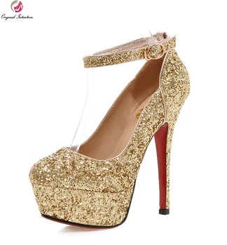 Original Intention Women Sandals Glitter Round Toe Thin Heels Sandals Black White Gold Silver Shoes Woman Plus US Size 3.5-10.5
Original Intention Women Sandals Glitter Round Toe Thin Heels Sandals Black White Gold Silver Shoes Woman Plus US Size 3.5-10.5