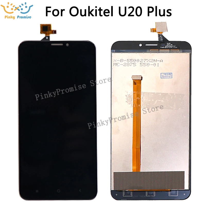 Для Oukitel U20 PLUS Оригинальный ЖК дисплей + TP кодирующий преобразователь сенсорного