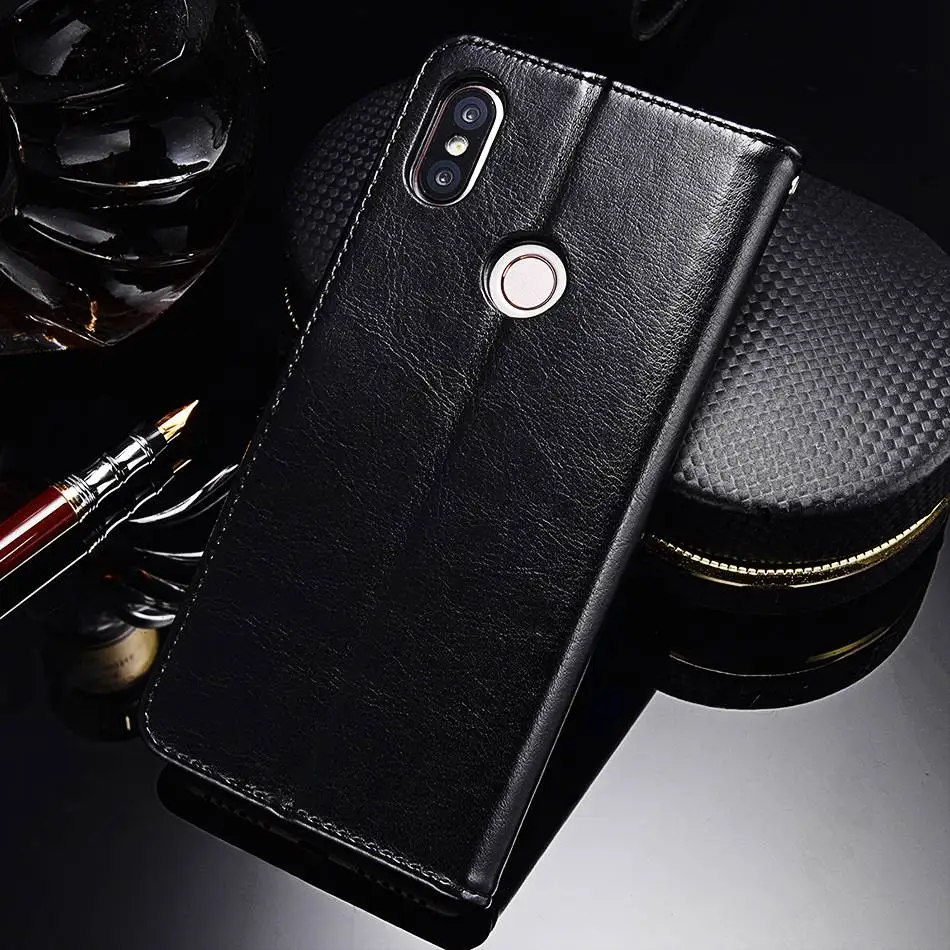 TOMKAS Case For Xiaomi Redmi S2 Case Wallet PU Cases Business Luxury For Xiaomi Redmi S2 Coque Vintage Back cover