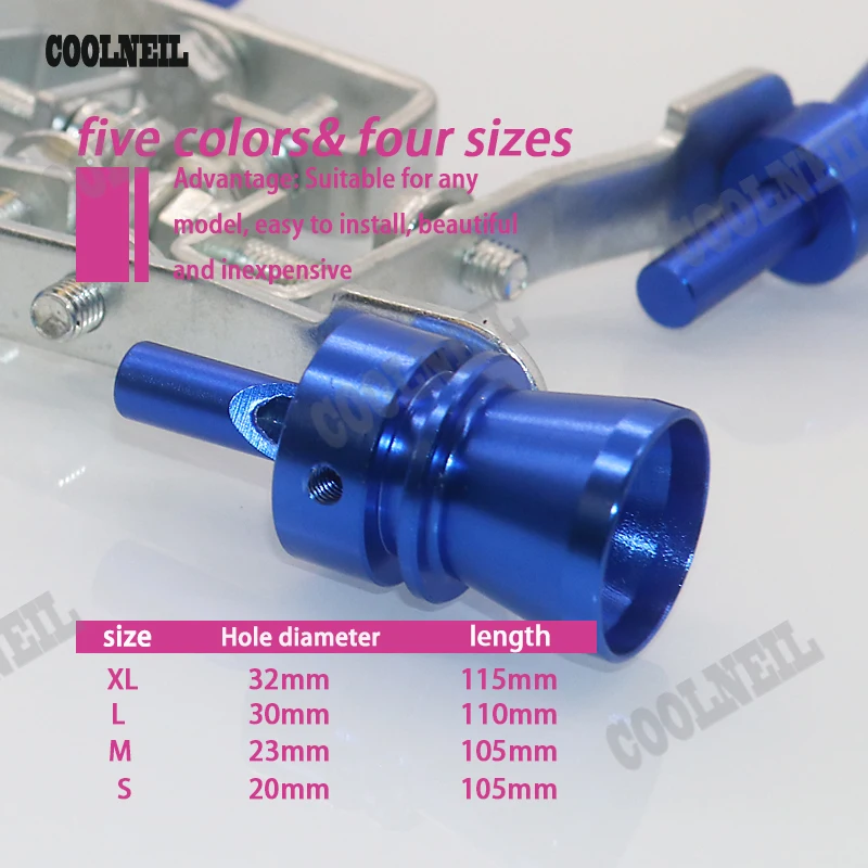Hot selling Aluminium alloy Turbo Sound Whistle Turbine Whistle Exhaust pipe Tailpipe Blow off Valve Simulator size M
Hot selling Aluminium alloy Turbo Sound Whistle Turbine Whistle Exhaust pipe Tailpipe Blow off Valve Simulator size M