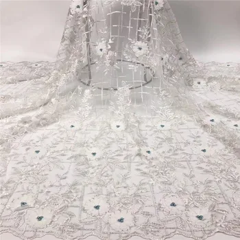 Nigerian Lace Fabric 2019 High Quality African Tulle Lace Fabric With 3D Beads French Net Lace For Wedding Dress New White
Nigerian Lace Fabric 2019 High Quality African Tulle Lace Fabric With 3D Beads French Net Lace For Wedding Dress New White