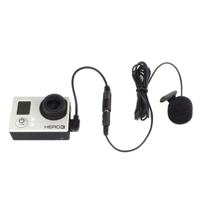 3.5mm Active Clip Microphone with Mini USB Audio Adapter Mic Cable For Gopro hero 3 3+ 4 Action Camera iPhone 5s Accessories kit
3.5mm Active Clip Microphone with Mini USB Audio Adapter Mic Cable For Gopro hero 3 3+ 4 Action Camera iPhone 5s Accessories kit