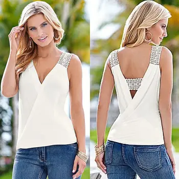 Hot Women Chiffon Blouses Sexy Spliced V-Neck Ladies Tops Summer Hollow Out Lace Fashion Clothing roupas feminina F04
Hot Women Chiffon Blouses Sexy Spliced V-Neck Ladies Tops Summer Hollow Out Lace Fashion Clothing roupas feminina F04