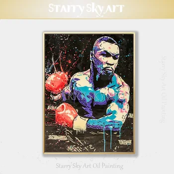 Popular Art Artist Hand-painted Modern Abstract Figure Mike Tyson Oil Painting on Canvas Boxing King Mike Tyson Oil Painting
Popular Art Artist Hand-painted Modern Abstract Figure Mike Tyson Oil Painting on Canvas Boxing King Mike Tyson Oil Painting
