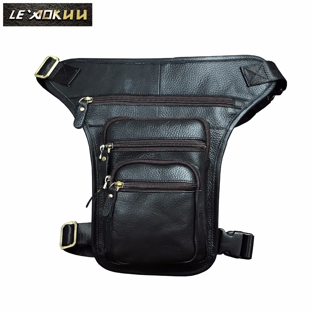 New Leather Men Design Casual 8" Tablet Shoulder Bag Black Fashion Multifunction Travel Waist Belt Pack Leg Bag Male 3111b
New Leather Men Design Casual 8" Tablet Shoulder Bag Black Fashion Multifunction Travel Waist Belt Pack Leg Bag Male 3111b